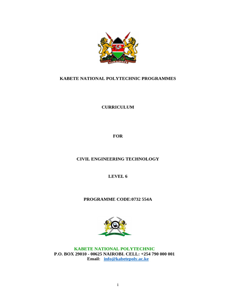 Civil Engineering Curriculum Level 6 | PDF | Occupational Safety And ...
