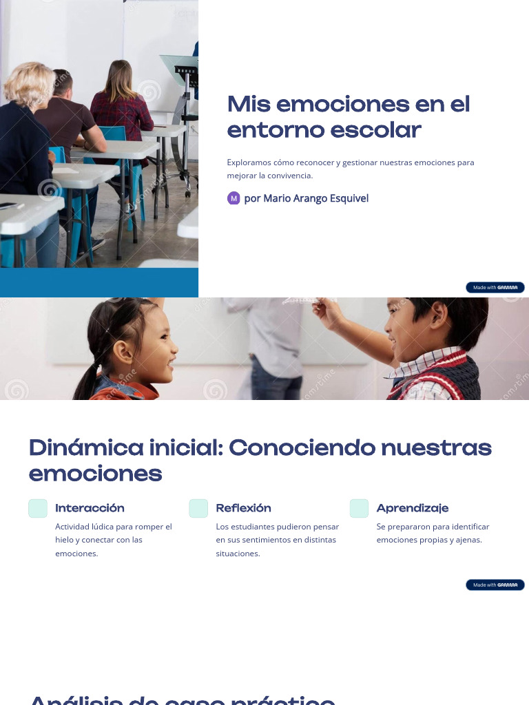 Gestión de emociones en el aula | PDF | Las emociones | Autorregulación ...