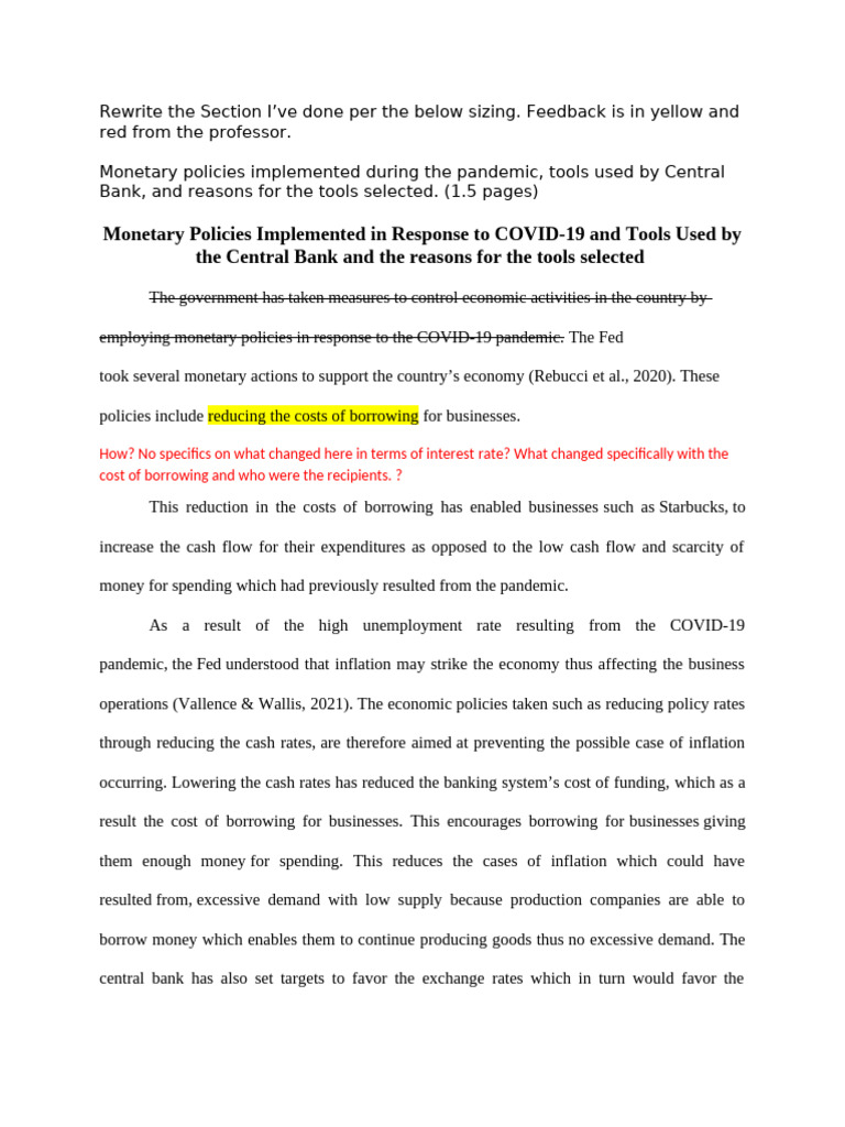Rewrite Economic Policies | PDF | Inflation | Central Banks