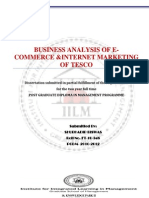Download Business Analysis of E-commerce and Internet Marketing of Tesco by Shubhadip Biswas SN87436382 doc pdf