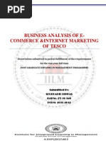 Download Business Analysis of E-commerce and Internet Marketing of Tesco by Shubhadip Biswas SN87436382 doc pdf