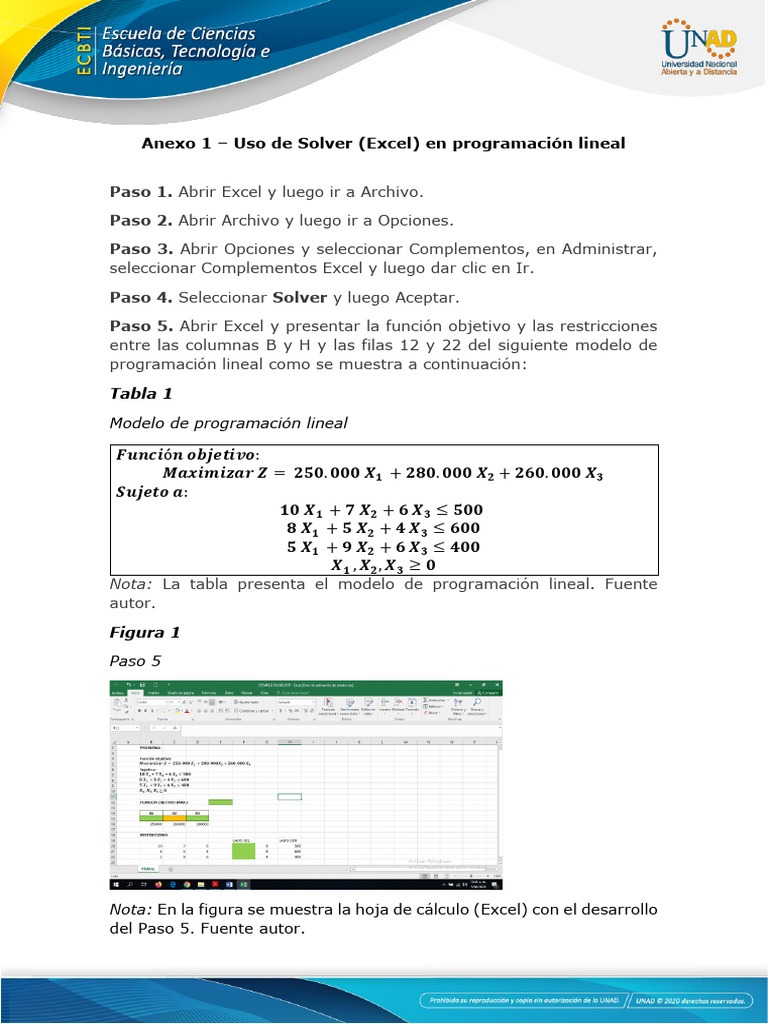 Método Simplex en Excel: Guía Paso a Paso | PDF | Microsoft Excel ...