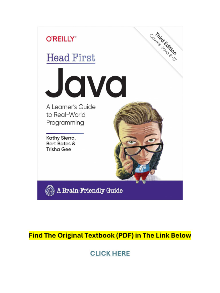 Head First Java A Brain-Friendly Guide 3rd Edition PDF | PDF | Computer ...