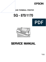 Epson SQ870SQ1170 Service Manual