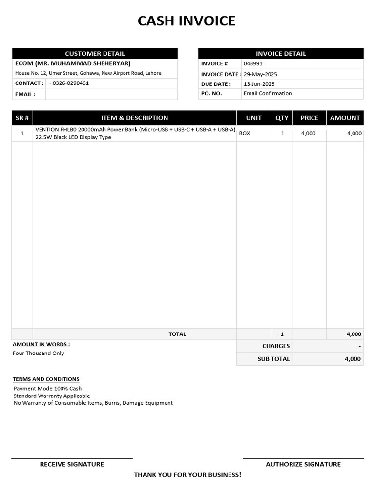Cash in Voice | PDF