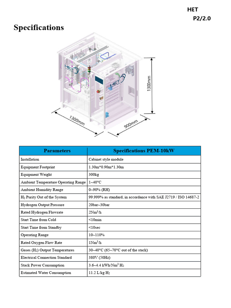 HET P2 Specification | PDF