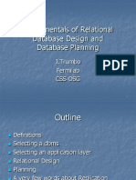 Fundamentals of Relational Database Design