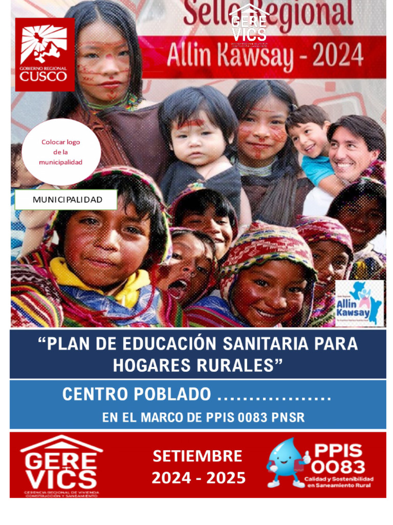 Plan de Educación Sanitaria 2024-2025 | PDF | Saneamiento | Agua