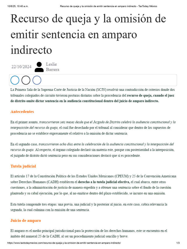 Recurso de queja en amparo indirecto | PDF | Justicia | Crimen y violencia