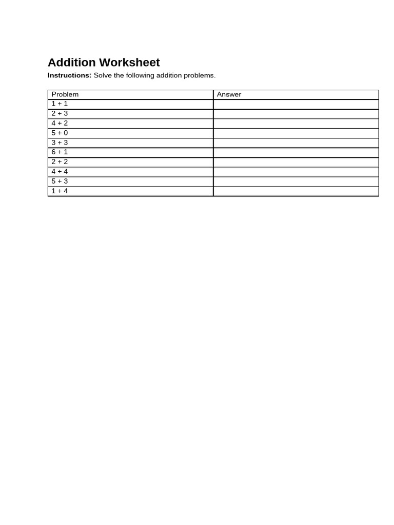 Busmath101 Addition | PDF
