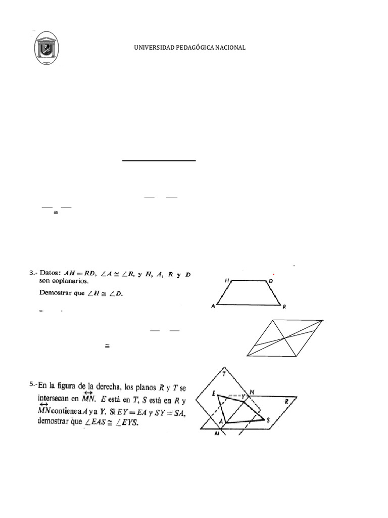 Examen de Geometría I: Ejercicios Prácticos | PDF