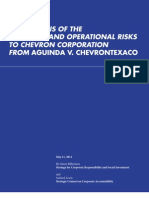 Chevron-Ecuador Risk Analysis Report May2011