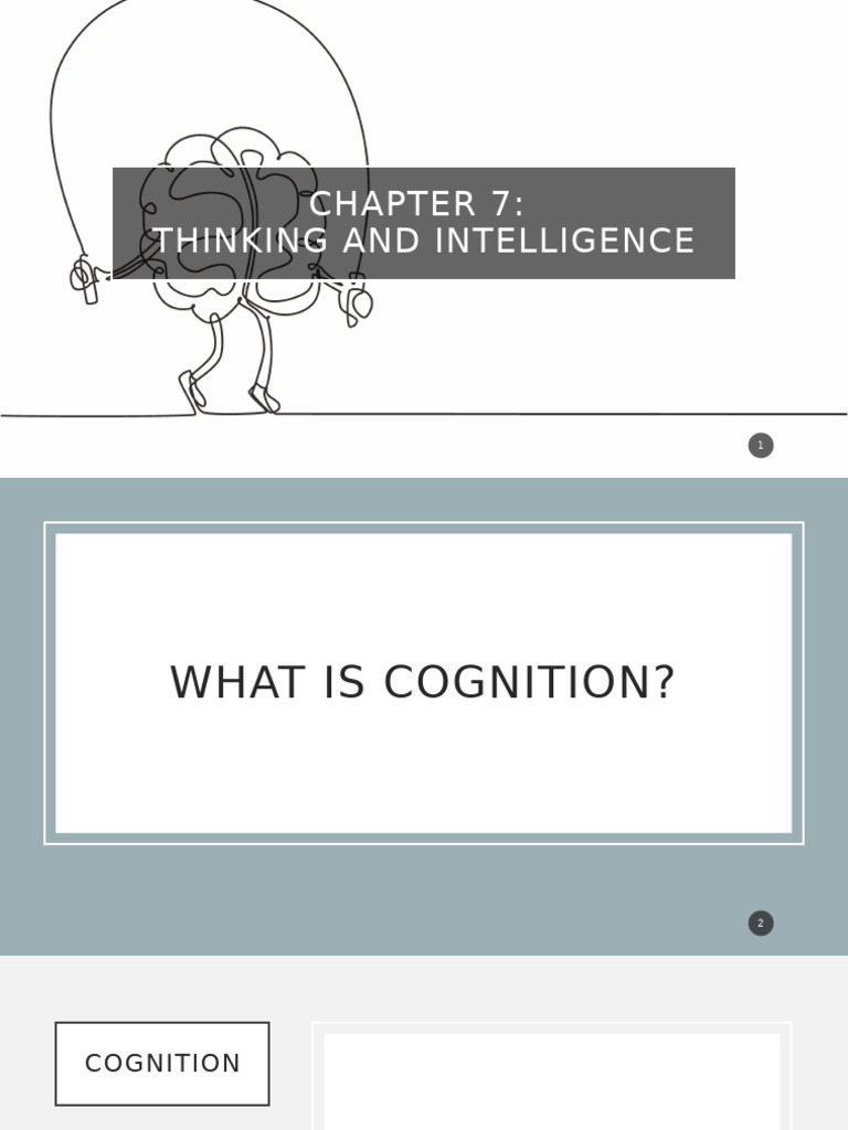 Chapter 7 PowerPoint - Thinking and Intelligence | PDF | Concept | Thought