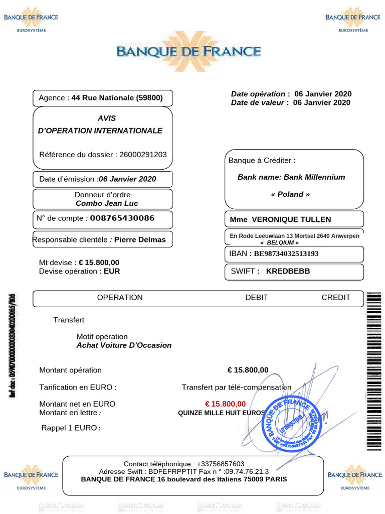 Virement Bancaire Achat Voiture Concessionnaire