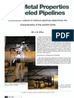 Weld Metal Properties of Reeled Pipelines