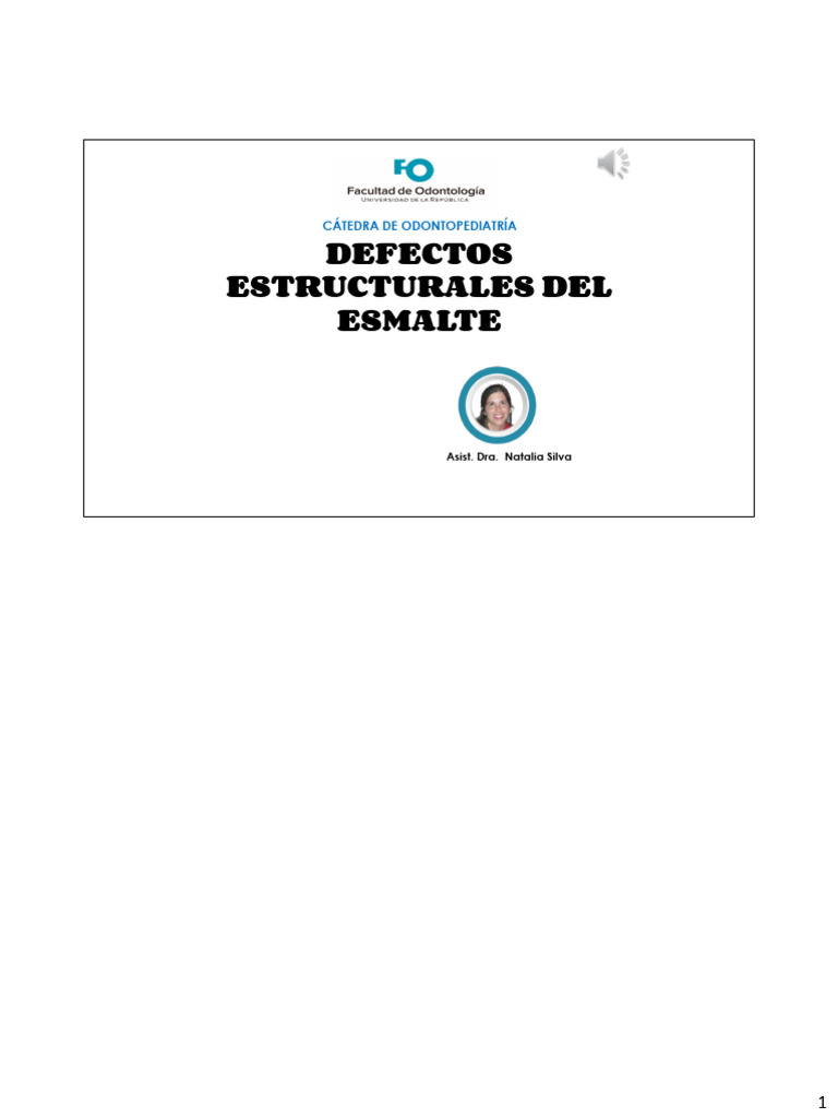 Defectos Estructurales del Esmalte Dental | PDF | Esmalte de dientes ...
