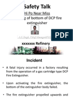 Safety Talk _Failure of DCP Extinguihser