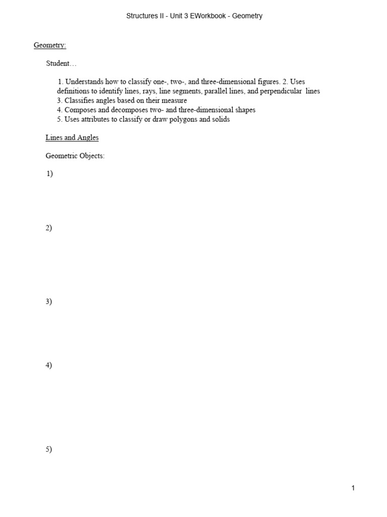 Structures+II+ +Unit+3+Spring+2025+ +geometry+ | PDF | Geometry | Angle
