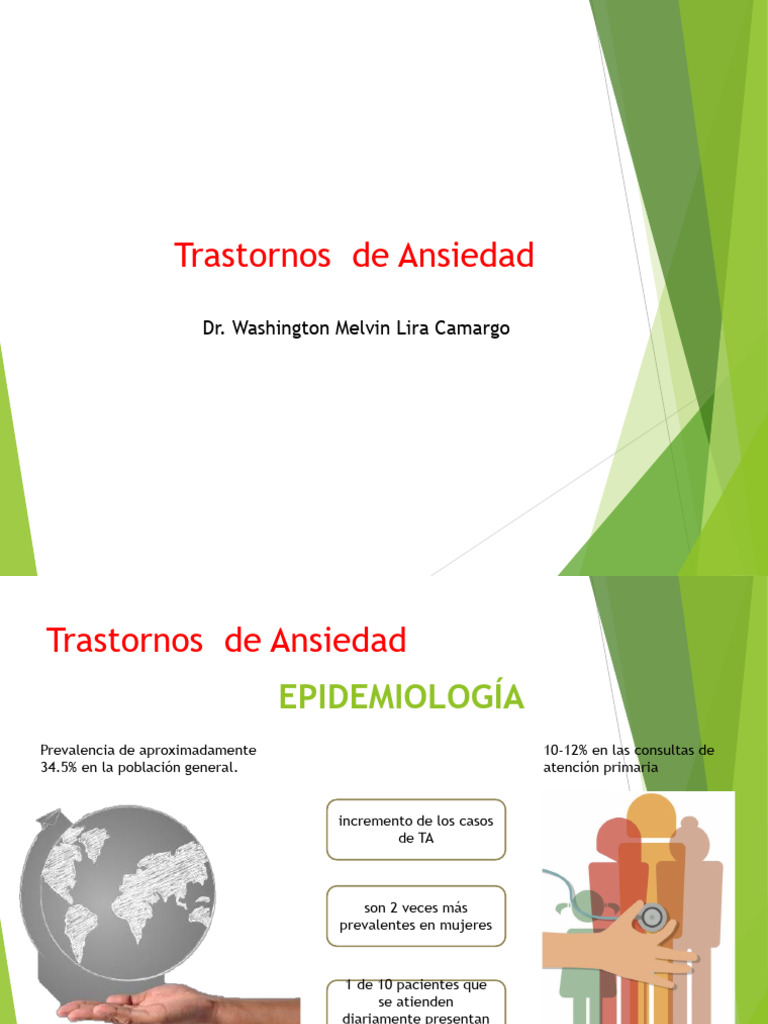 Epidemiología y Tipos de Trastornos de Ansiedad | PDF | Desorden ...