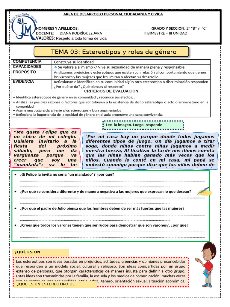 MODULO N°03. Estereotipos y Roles de Género | PDF | Estereotipos | Mujer