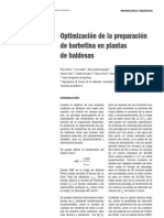 Optimización molienda barbotina plantas baldosas