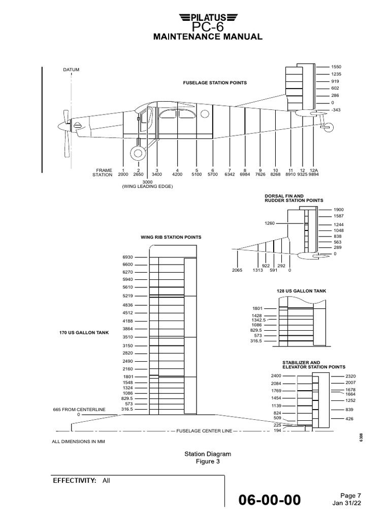 Wing and Fuselage Station Points | PDF | Aircraft Configurations ...