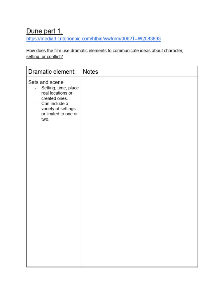 Dune Part 1 Notes | PDF