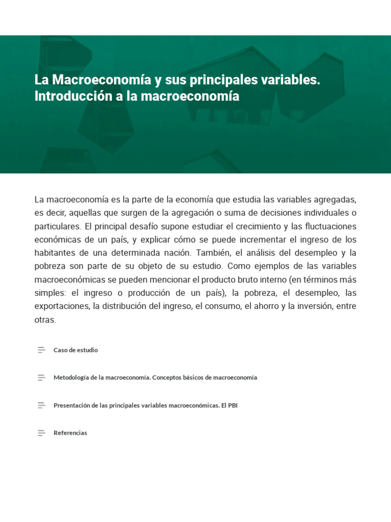 Economia II | PDF | Producto Interno Bruto | Macroeconómica
