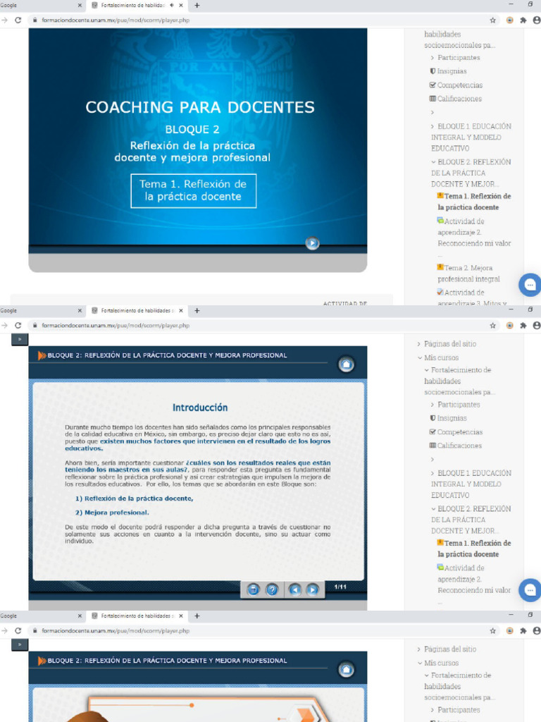Bloque 2. Reflexión de La Práctica Docente y Mejora Profesional | PDF