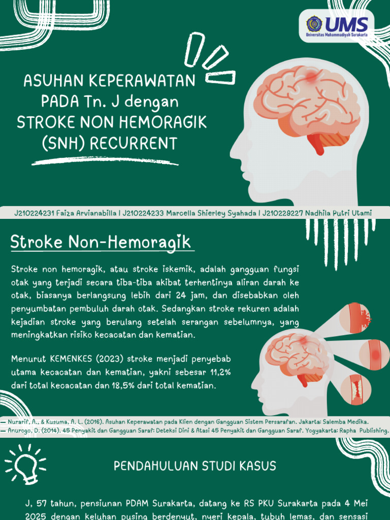 Asuhan Keperawatan Stroke Non Hemoragik | PDF