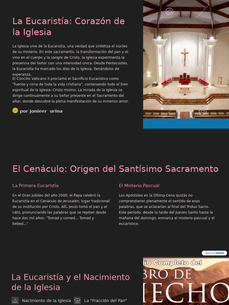 La Eucaristia Corazon de La Iglesia | PDF | eucaristía | Cristo (título)