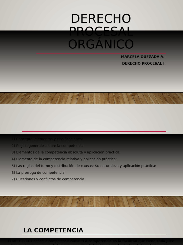 Competencia en Derecho Procesal Orgánico | PDF | Jurisdicción | Apelación