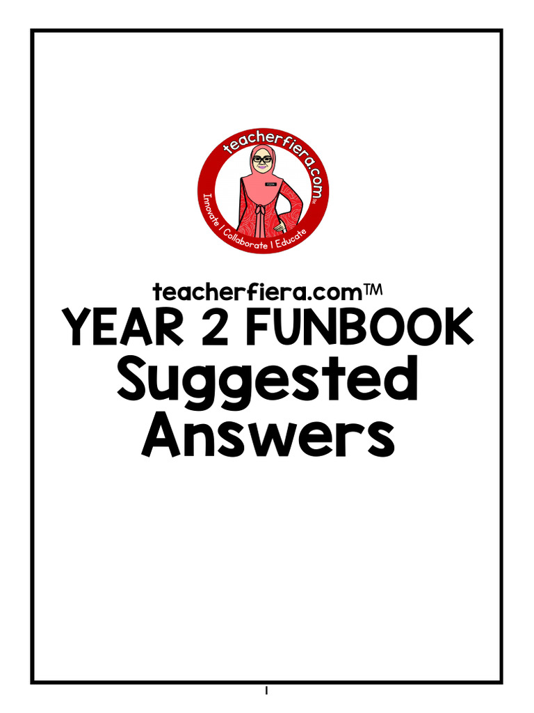 Year 2 Funbook Suggested Answers | PDF