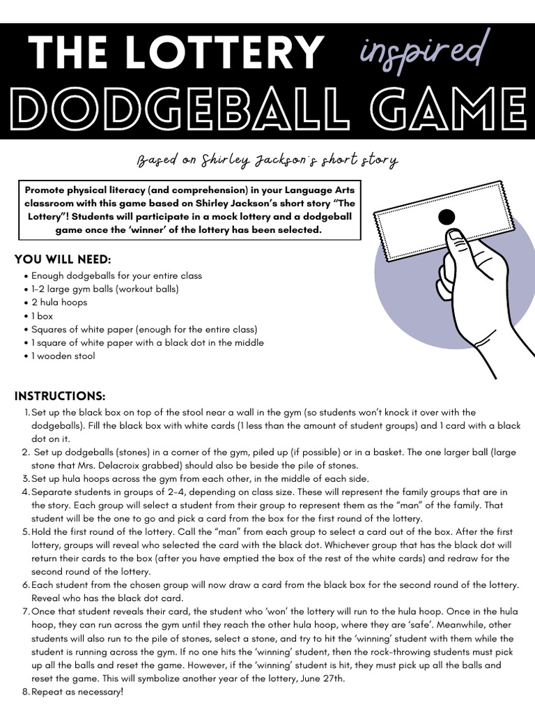Dodgeball Game Inspired by "The Lottery" | PDF | Chess Openings | Chess ...