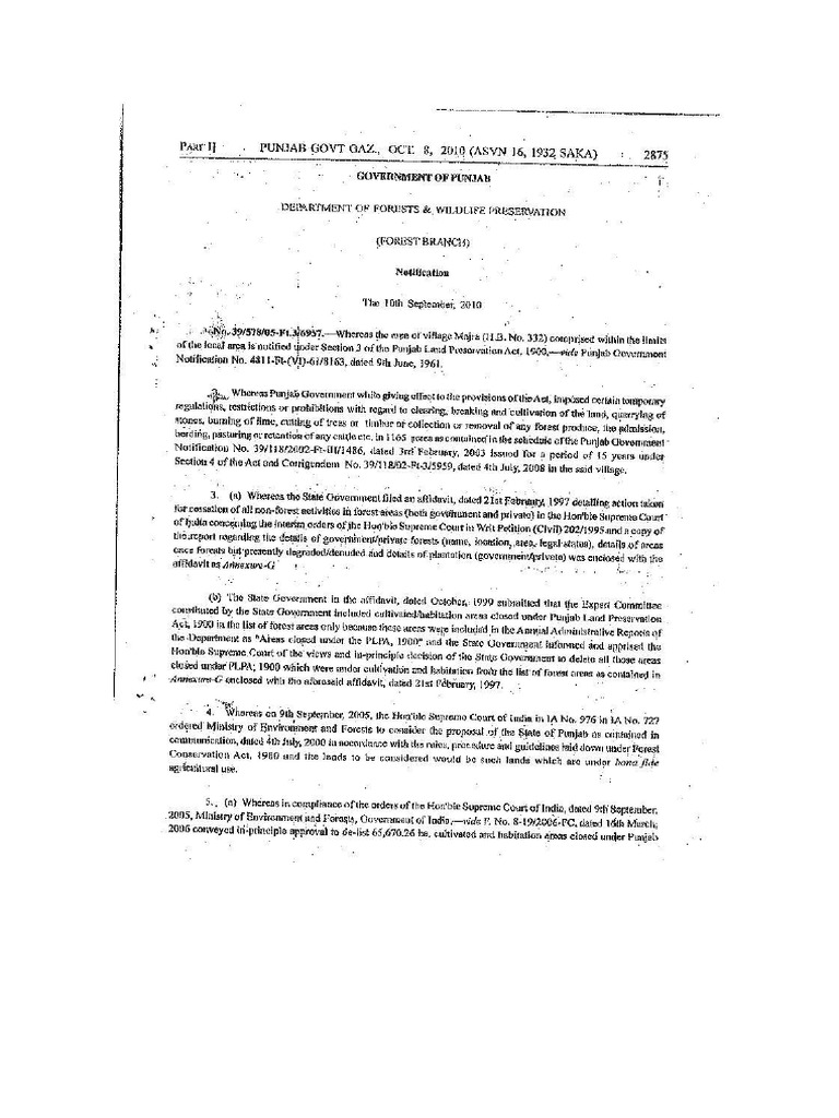 RUPNAGAR Majra-Delisted Land | PDF