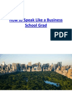How to Speak Like a Business School Grad