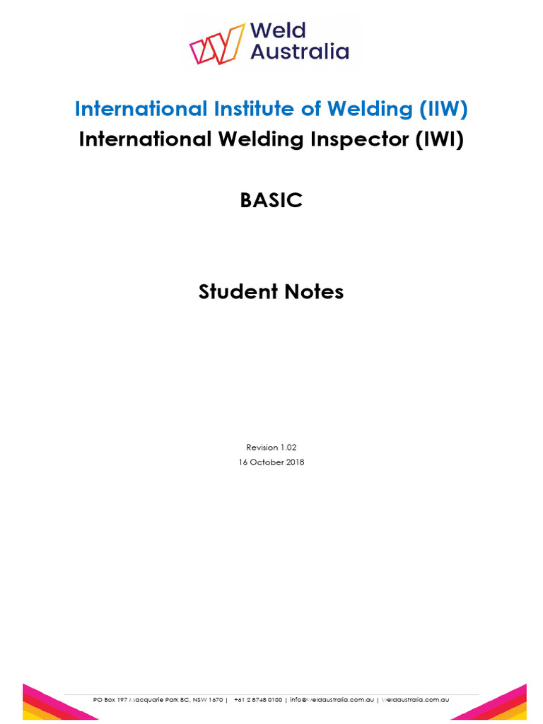 Basic International Welding Inspector Guide | PDF | Quality Assurance ...