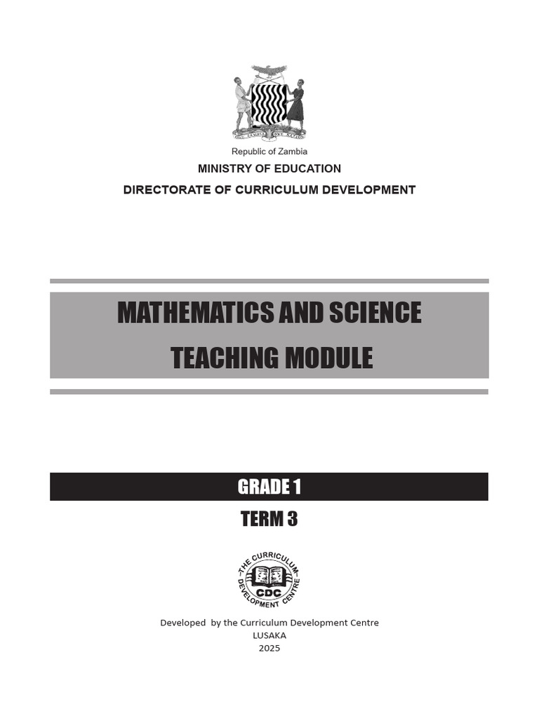 Grade 1 Maths and Science Module Term 3 | PDF | Shape | Learning