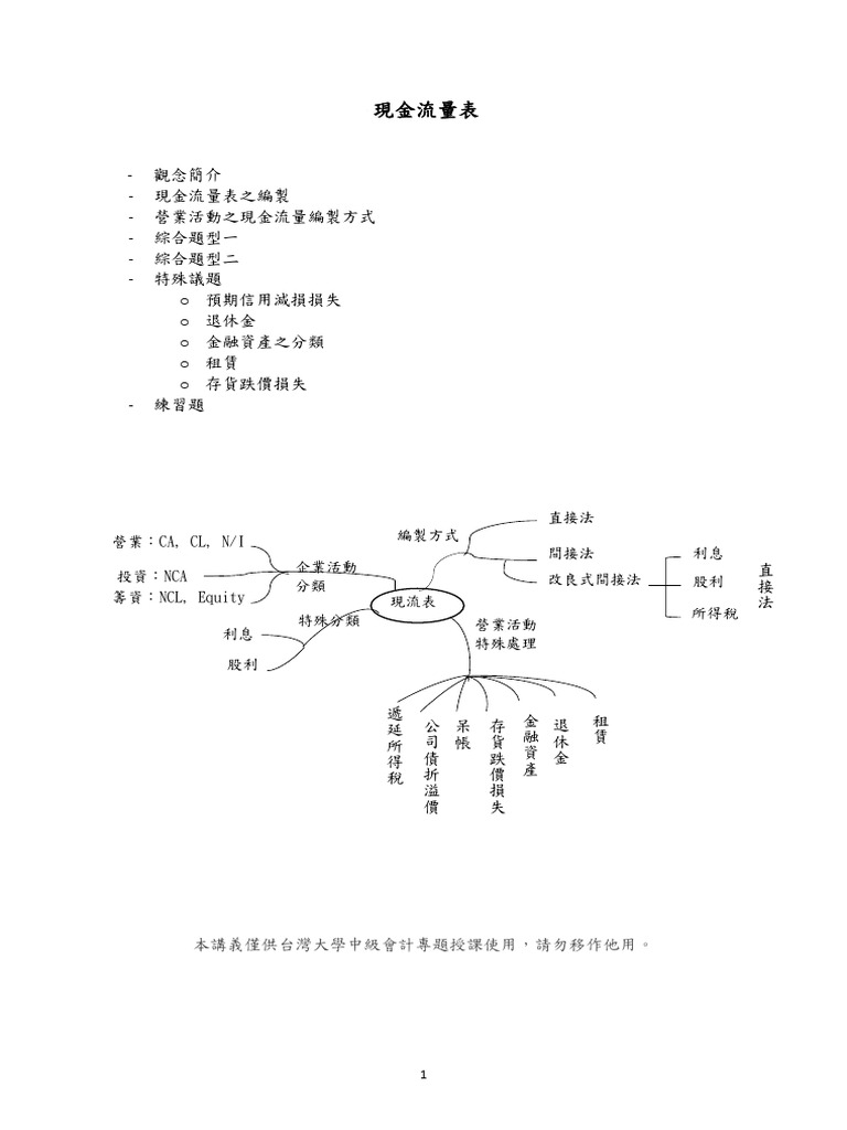 現金流量表講義| PDF