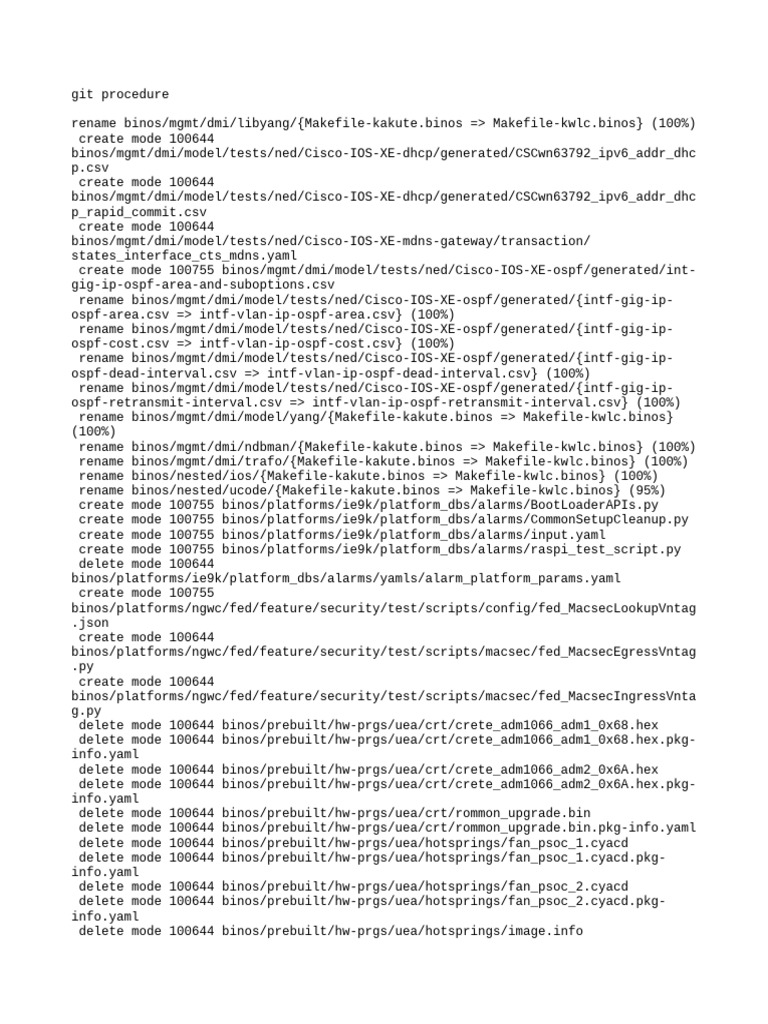 Git Procedure for Binos File Management | PDF | Computing | Software ...