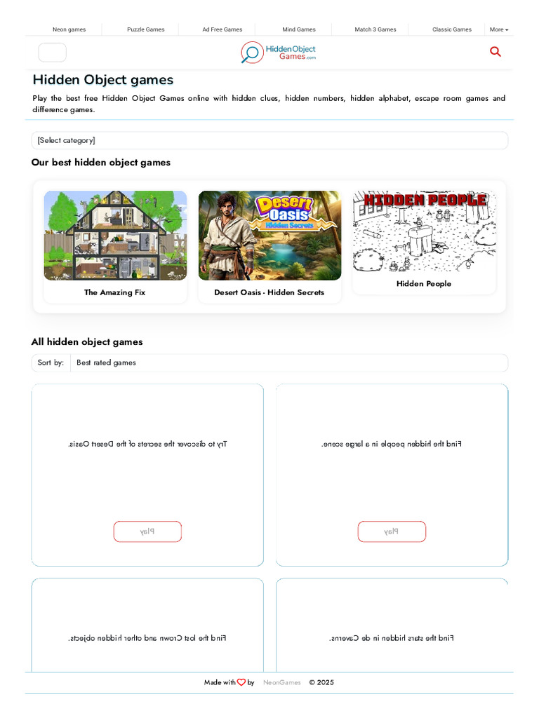 Hidden Object Games | PDF | Single Player Games | Video Games