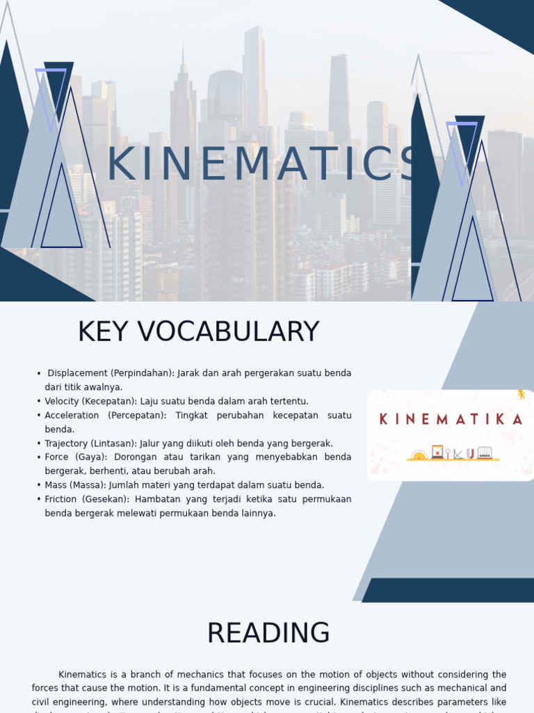 Kinema Tics | PDF | Kinematics | Force