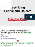 The Order of Adjectives