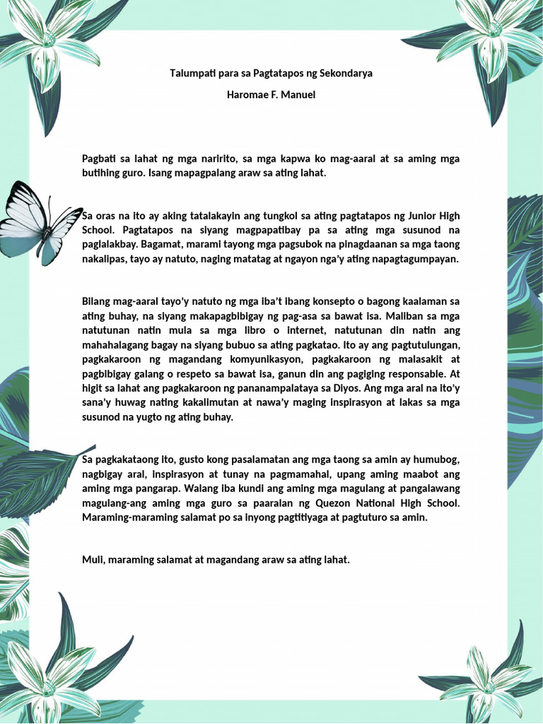Talumpati | PDF