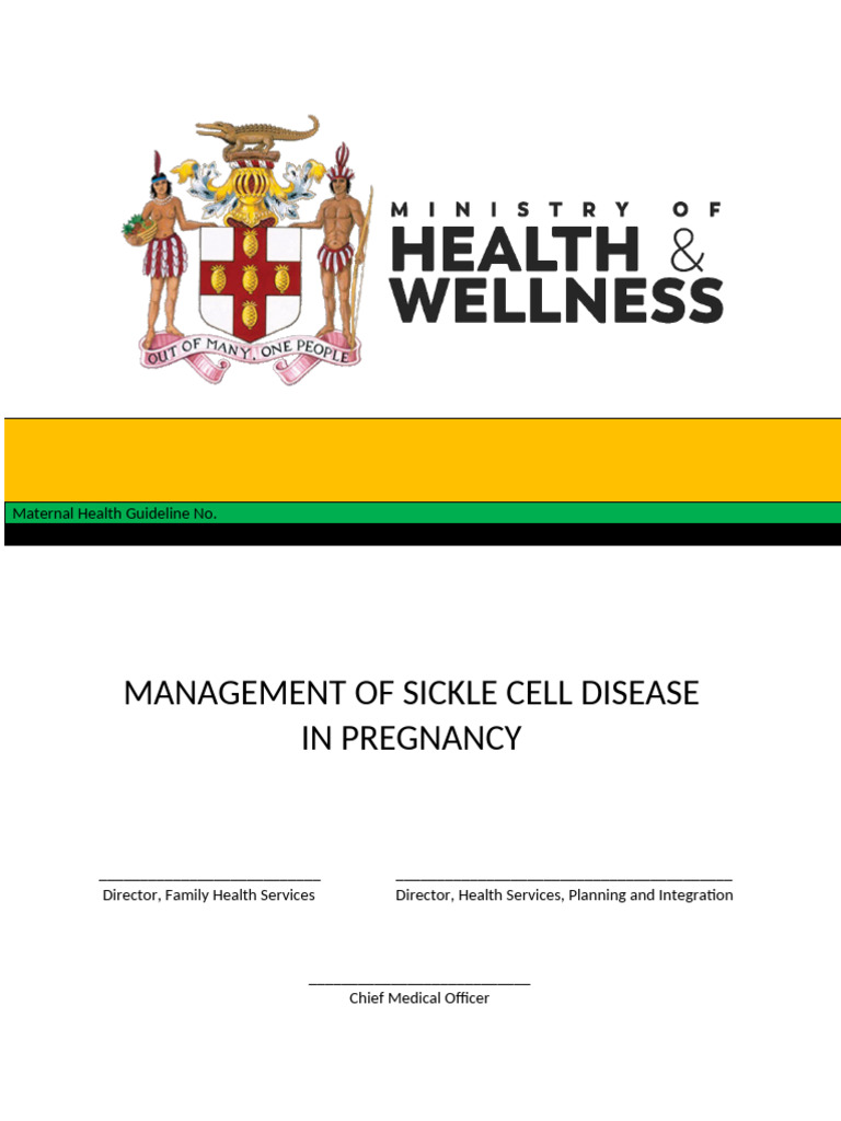 Management of Sickle Cell Disease in Pregnancy - Final For Approval ...