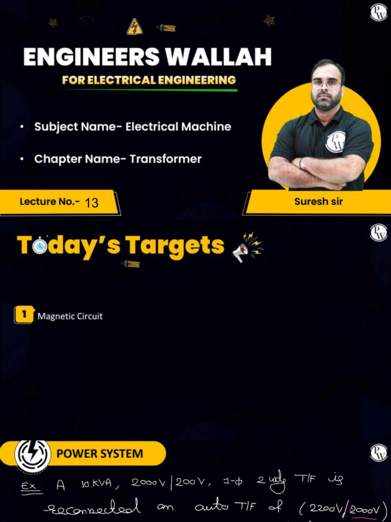 Transformer Classnotes Hand | PDF