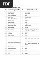 OBC A & B Caste List West Bengal 2025 | PDF | Social Groups Of India