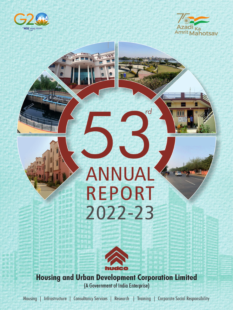 HUDCO 53rd Annual Report 2022-23 | PDF | Dividend | Economies