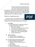 Pages From Bankable Business Plans (Outline)