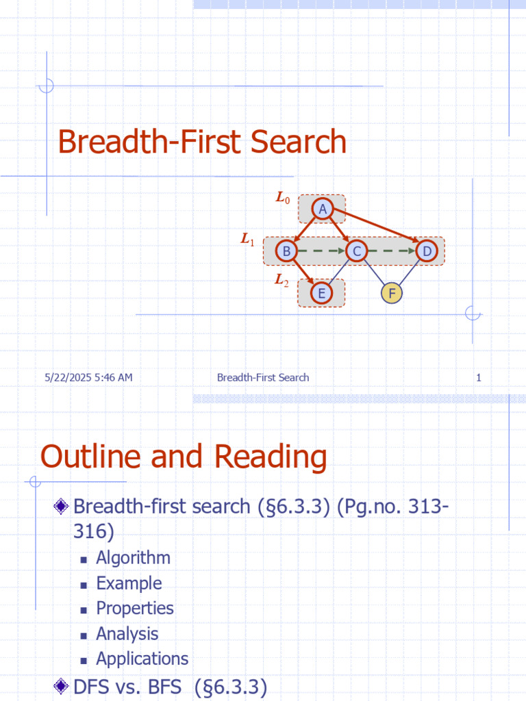Breadth-First Search Algorithm Guide | PDF | Combinatorics | Discrete ...